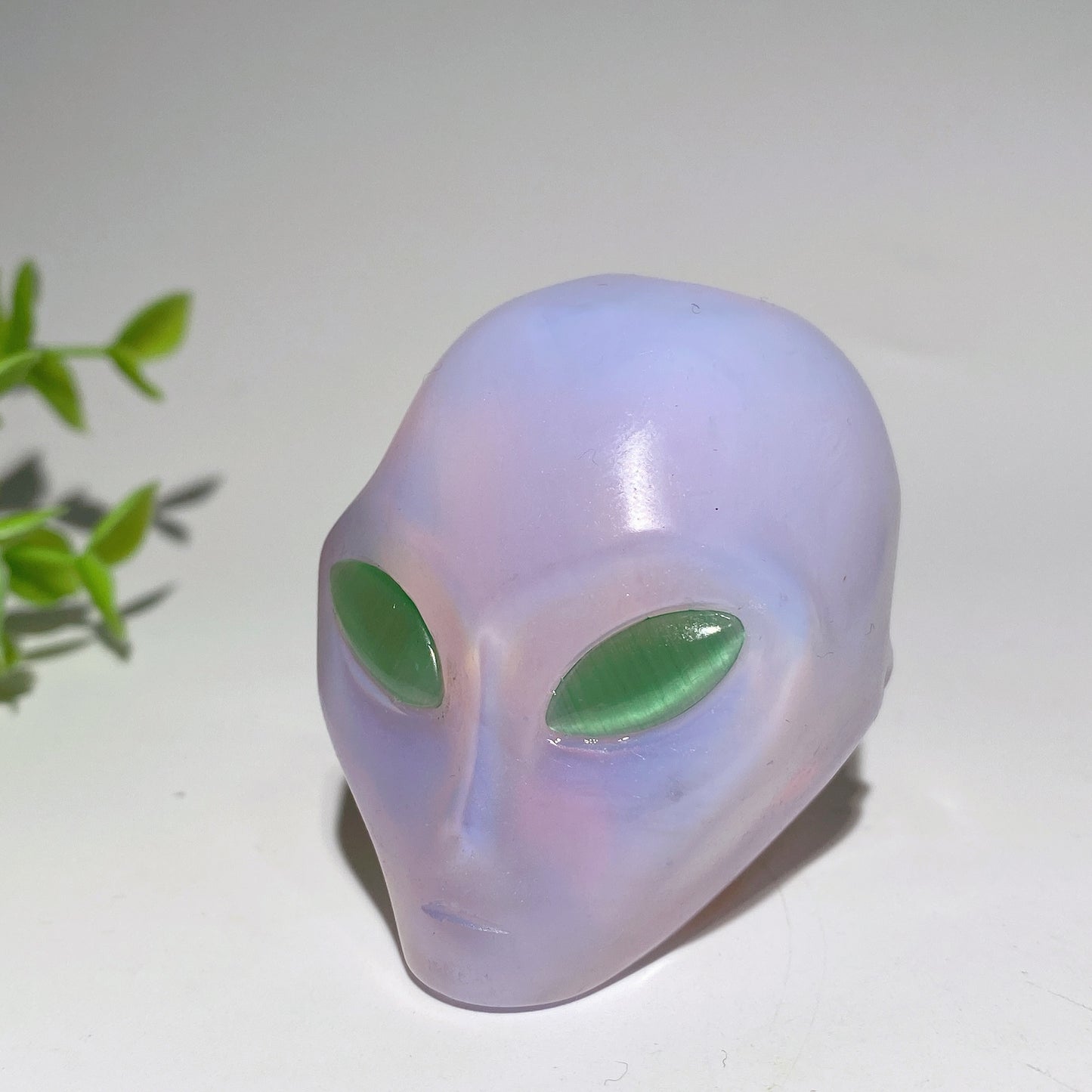 2.0" Mixed Crystal Alien's Head with Random Eyes Crystal Healing Bulk Wholesale
