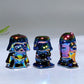 1.4" Aura Dark Rainbow Black Obsidian Star War Carvings Wholesale