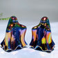 2.0"-2.5" Aura Dark Rainbow Black Obsidian Carving for Halloween Wholesale