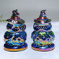 2.0"-2.5" Aura Dark Rainbow Black Obsidian Carving for Halloween Wholesale
