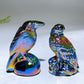 2.0"-2.5" Aura Dark Rainbow Black Obsidian Carving for Halloween Wholesale