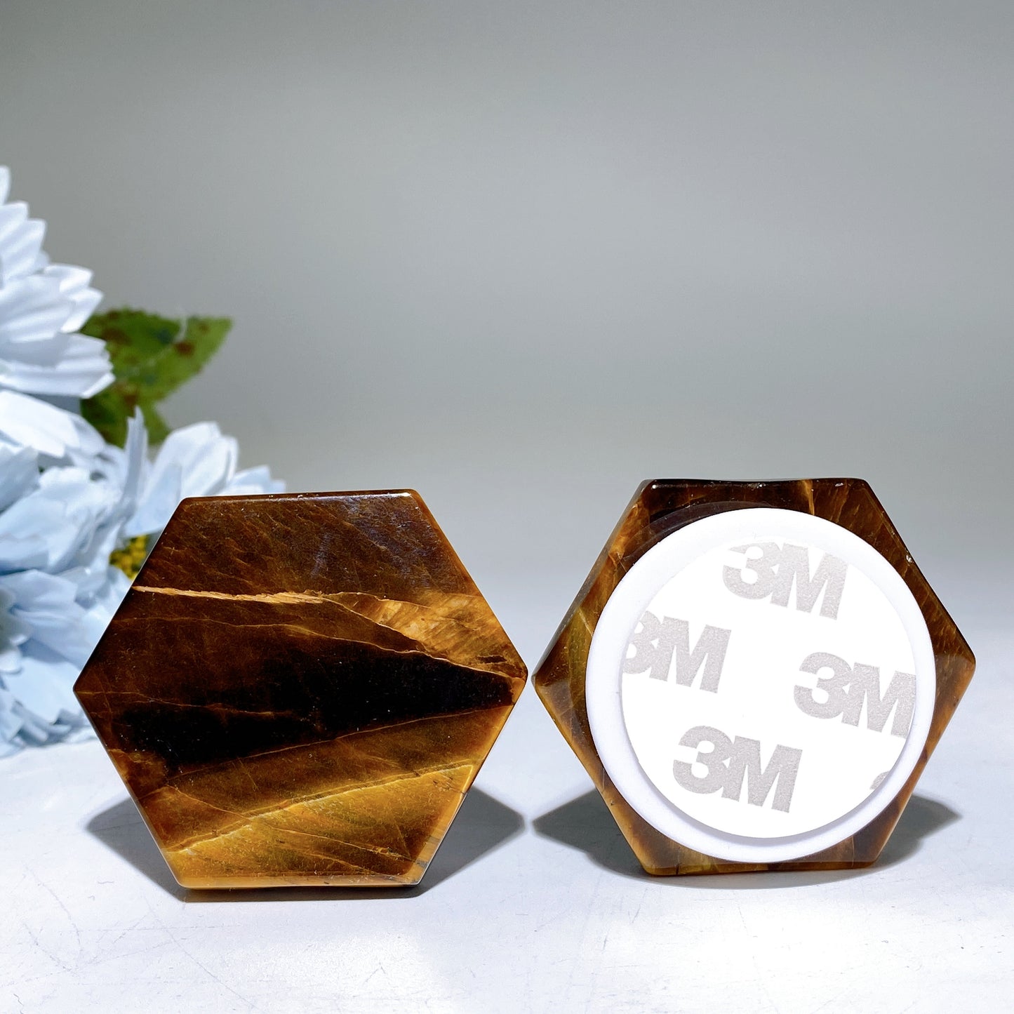 2.0" Mixed Crystal Hexagon Cellphone Holder Bulk Wholesale