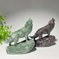 3.0"-3.5" Jade Yooperlite Wolf Carvings Bulk Wholesale