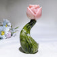 4.6" Crystal Flower with Yooperlite Steam Carving Crystal Healing Bulk Wholesale