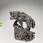 3.0"-3.5" Jade Yooperlite Wolf Carvings Crystal Healing Bulk Wholesale