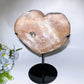 23cm Large Unique Citrine Cluster Calcite Heart Carving with Stand  Crystal Healing Bulk Wholesale