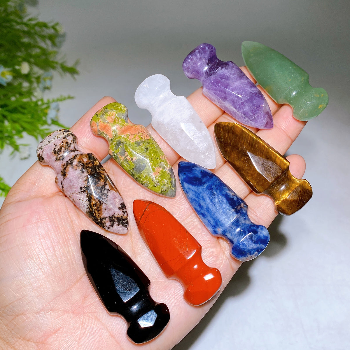 5cm Natural Crystal Mini Sword Dagger for Pendant DIY Wholessale New