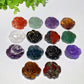 1.3" Mixed Crystal Rose Flower Carvings Bulk Wholesale