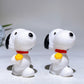 2.4“ White Jade Snoopy Carving with Printing Crystal Healing Bulk Wholesale