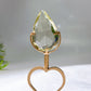 Clear Quartz Water-drop Diamond Curved Rhomus with Stand Wholesale