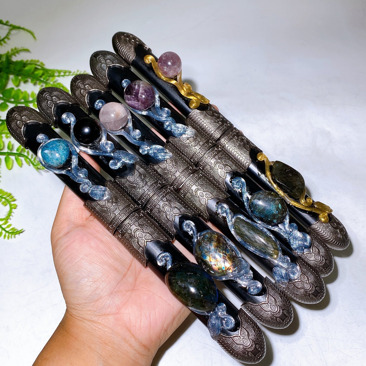 Natural Gemstone Ornate Ritual Athame Daggers Wholoesale