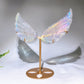 Aura Clear Quartz Wing with Stand Wholesale