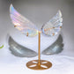 Aura Clear Quartz Wing with Stand Wholesale