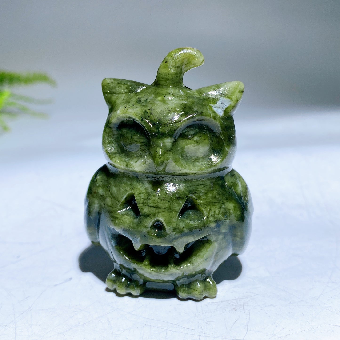 2.4" Crystal Owl Pumpkin Carving for Halloween Wholesale