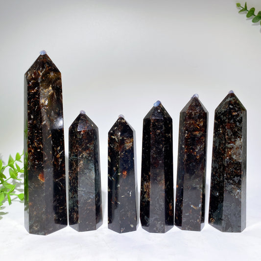 10-18cm Biotite Black Mica Tower Crystal Healing Bulk Wholesale