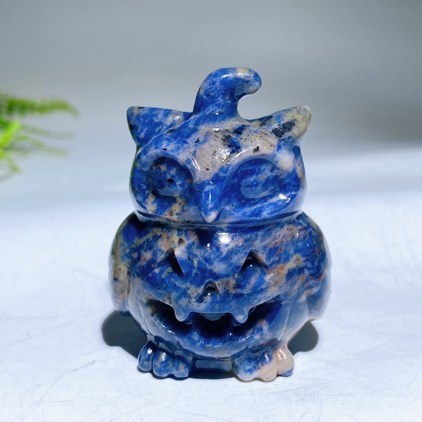 2.4" Crystal Owl Pumpkin Carving for Halloween Wholesale