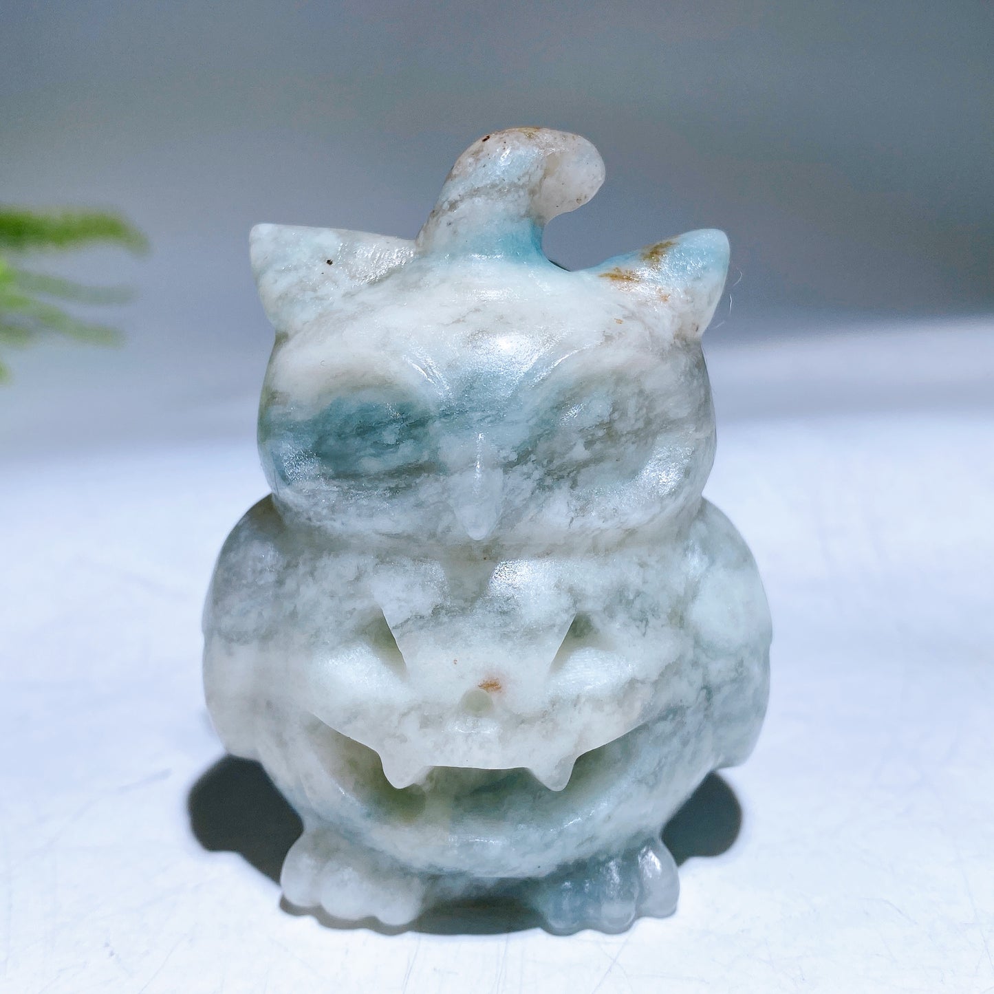 2.4" Crystal Owl Pumpkin Carving for Halloween Wholesale