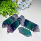 2.3"-5.0" Rainbow Fluorite DT Point Crystal Healing Bulk Wholesale