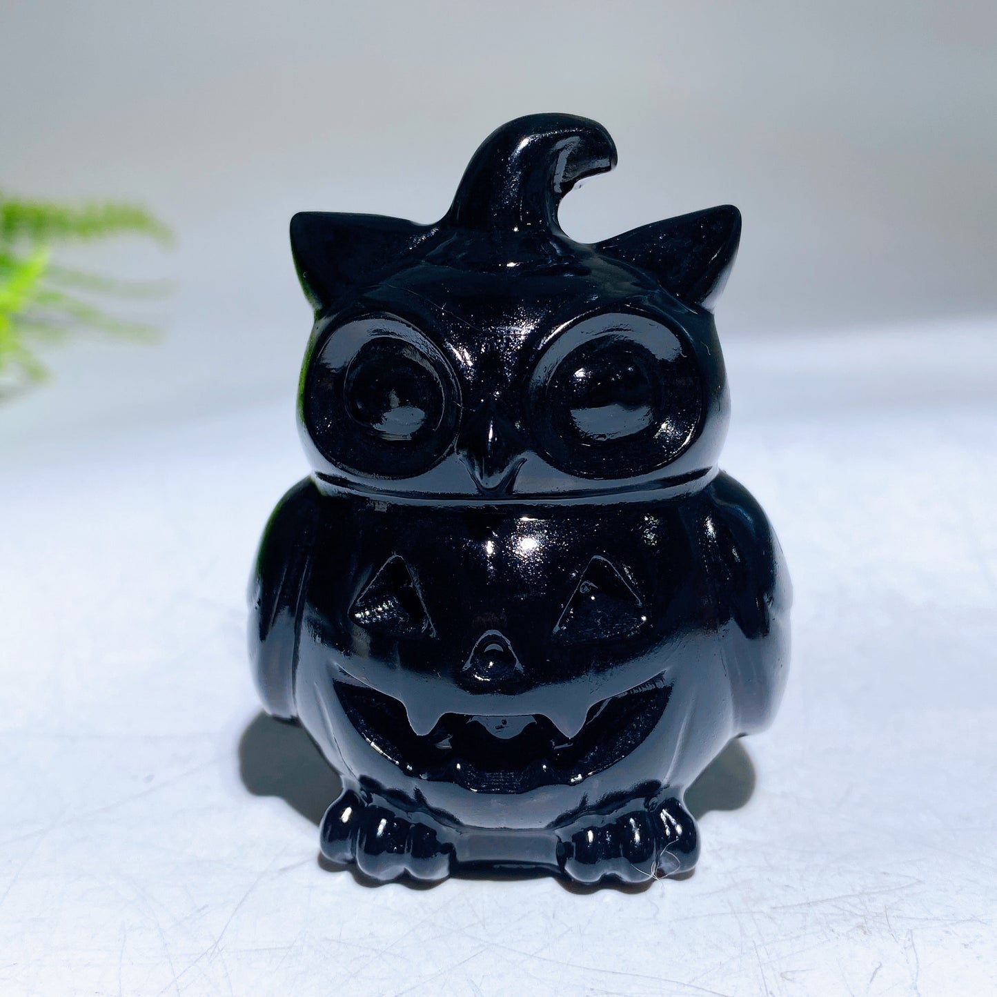 2.4" Crystal Owl Pumpkin Carving for Halloween Wholesale