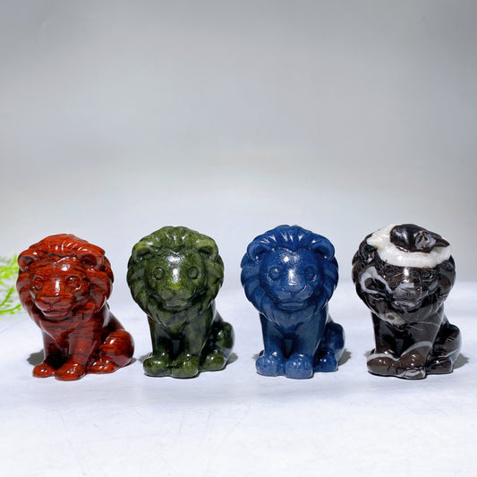 2.3" Crystal Lion Carving Wholesale
