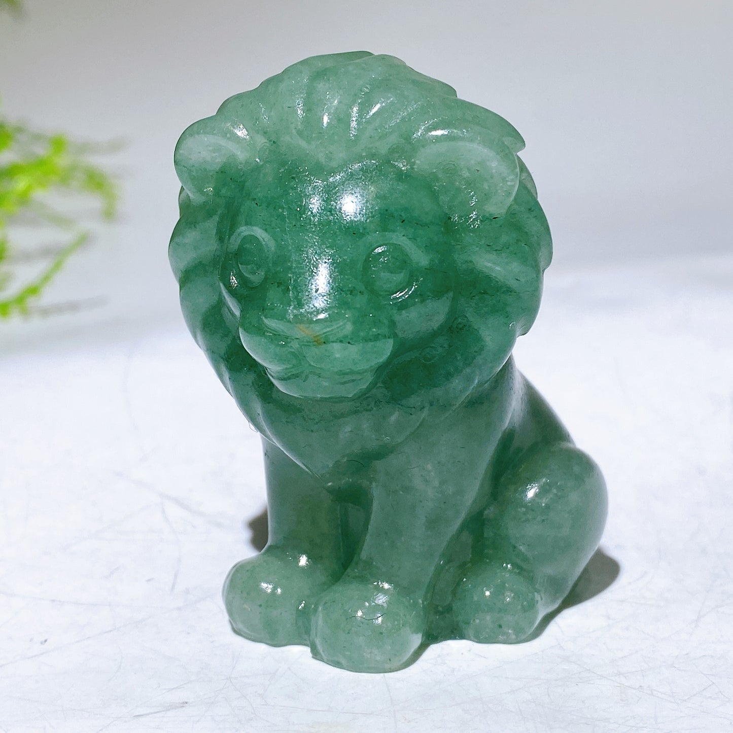 2.3" Crystal Lion Carving Wholesale