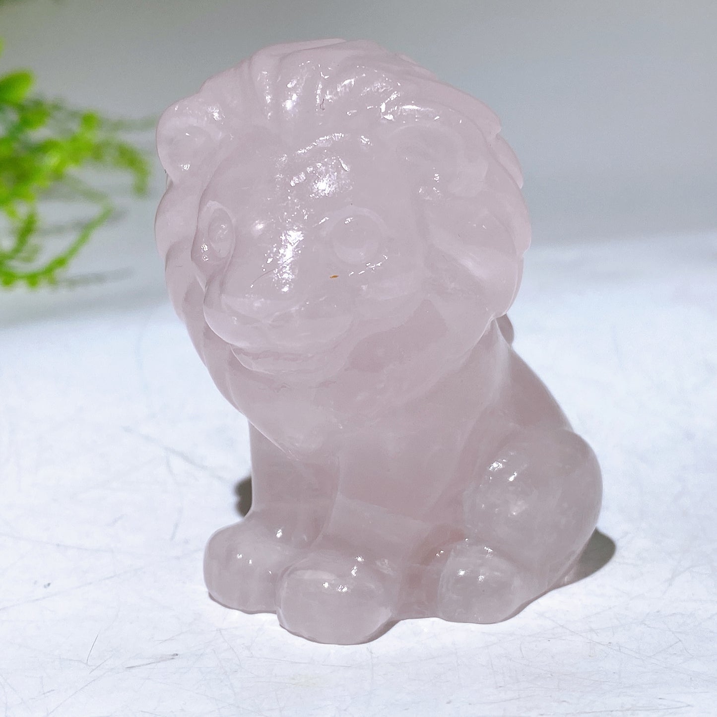 2.3" Crystal Lion Carving Wholesale