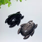 2.7" Silver Obsidian Ladybug Carvings Bulk Wholesale