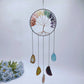 45-60cm Chakra Crystal Chips Life Tree with Colorful Agate Slabs Dreamcatcher Chime Crystal Healing Bulk Wholesale