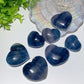 1.3"-2.0" Blue Fluorite Heart Carvings Bulk Wholesale