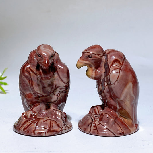2.0" Picture Jasper Vulture Carving Crystal Healing Bulk Wholesale