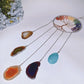 45-60cm Chakra Crystal Chips Life Tree with Colorful Agate Slabs Dreamcatcher Chime Bulk Wholesale