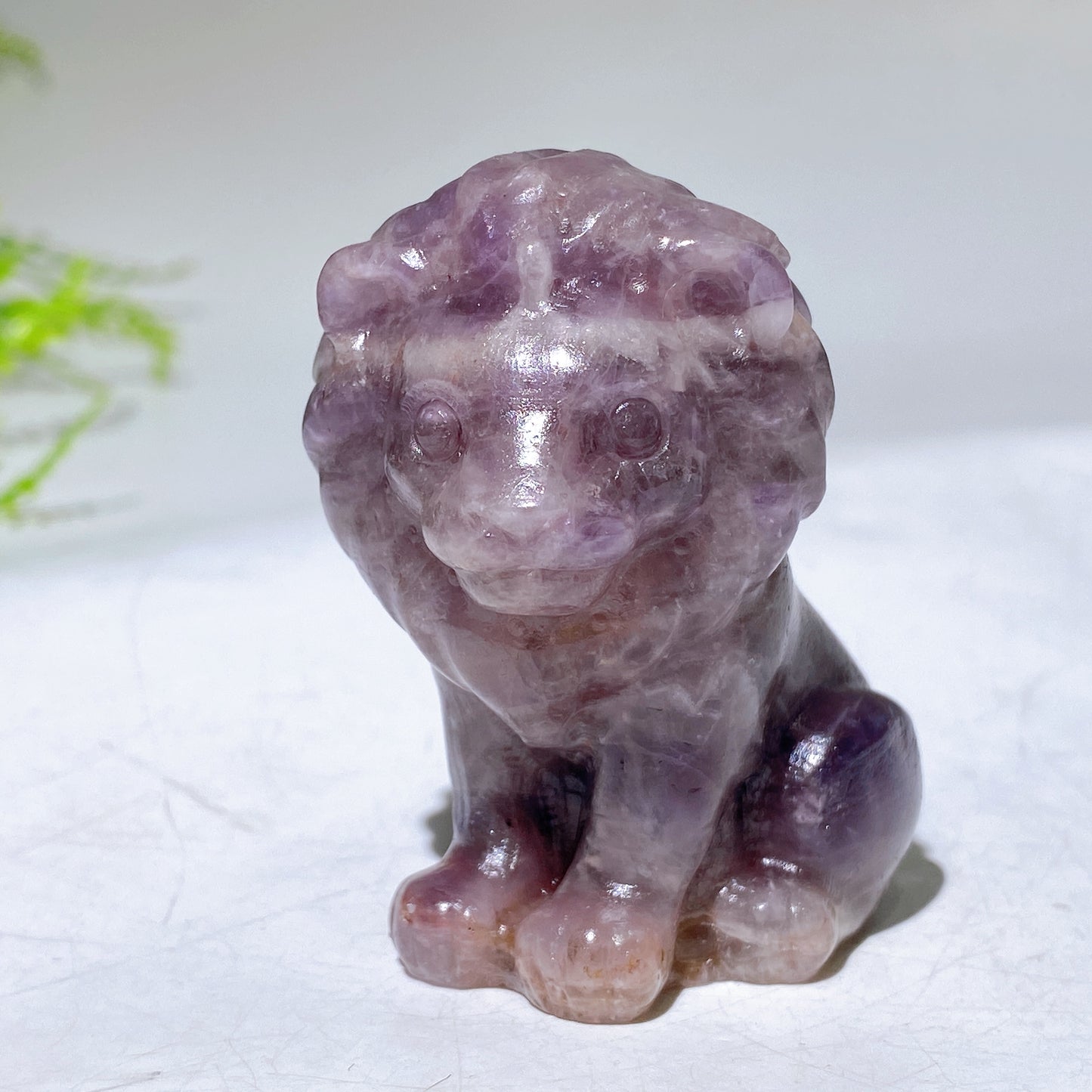 2.3" Crystal Lion Carving Wholesale