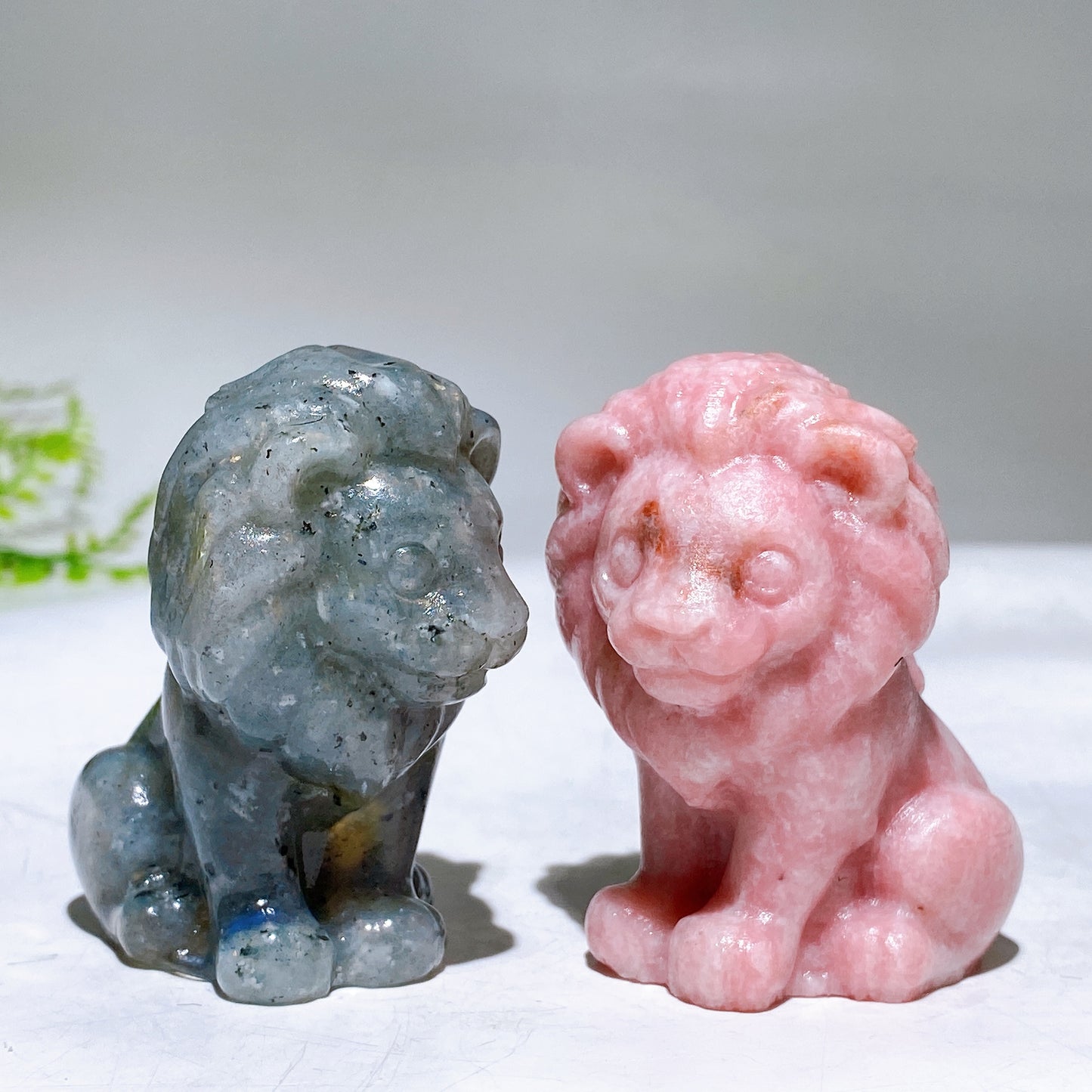 2.3" Crystal Lion Carving Wholesale
