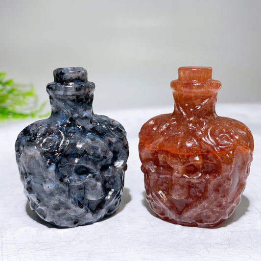 2.4" Crystal Poison Bottle Carving Wholesale