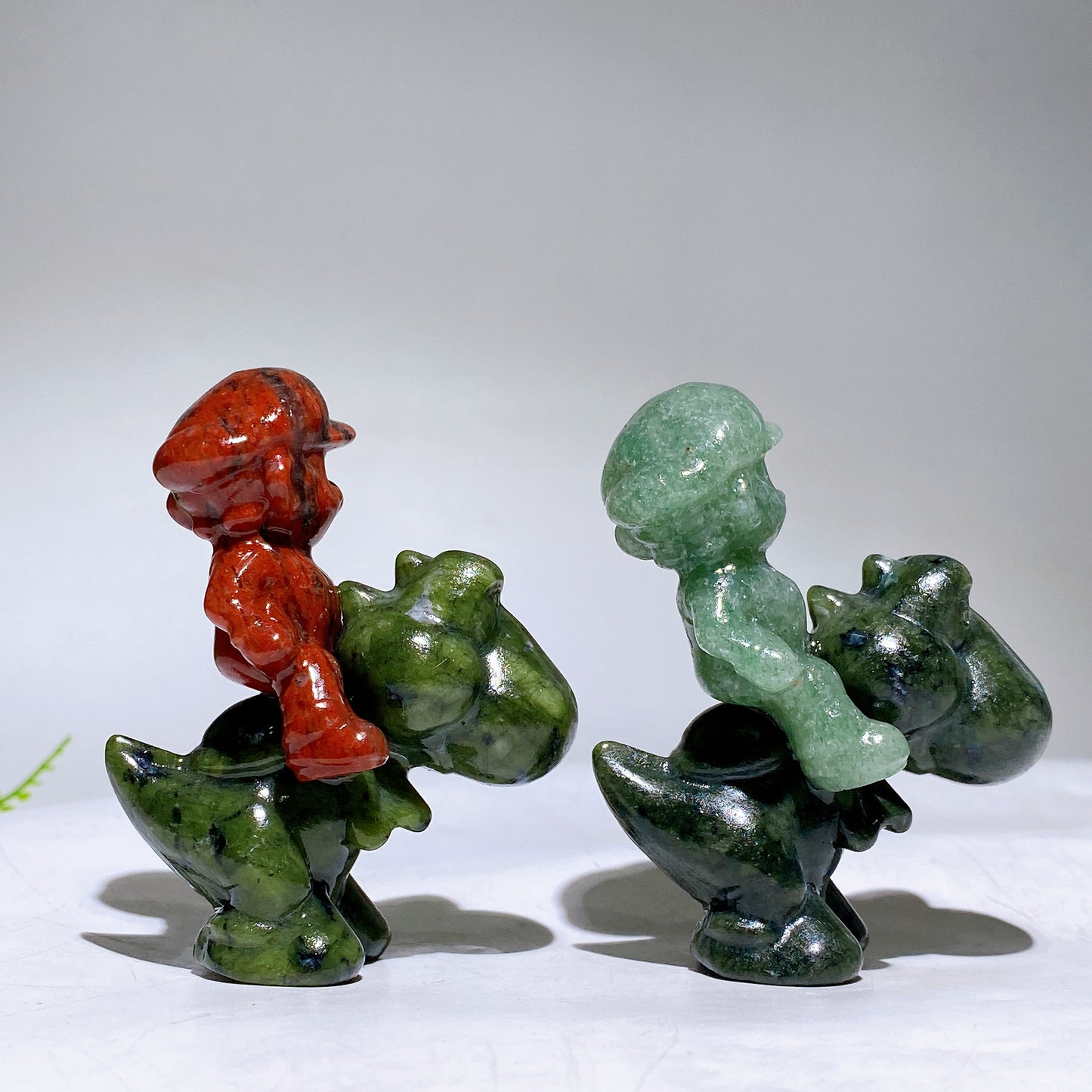 2.9" Crystal Mario Riding Yoshi Carving Wholesale