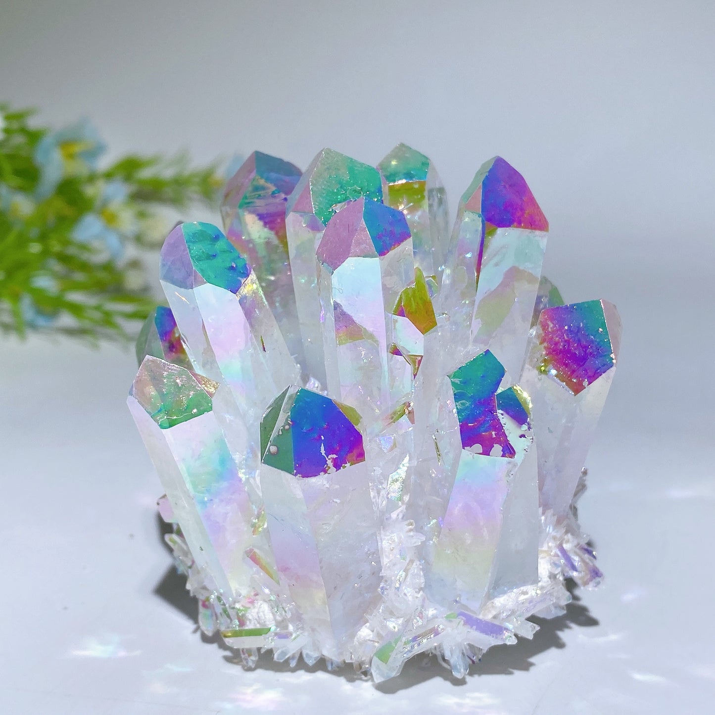 2.4"-2.9" Aura Quartz Citrine Blue Quartz Clusters Free Form Bulk Wholesale