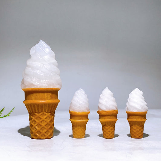 Yellow Jade Icea Cream Carving Wholesale