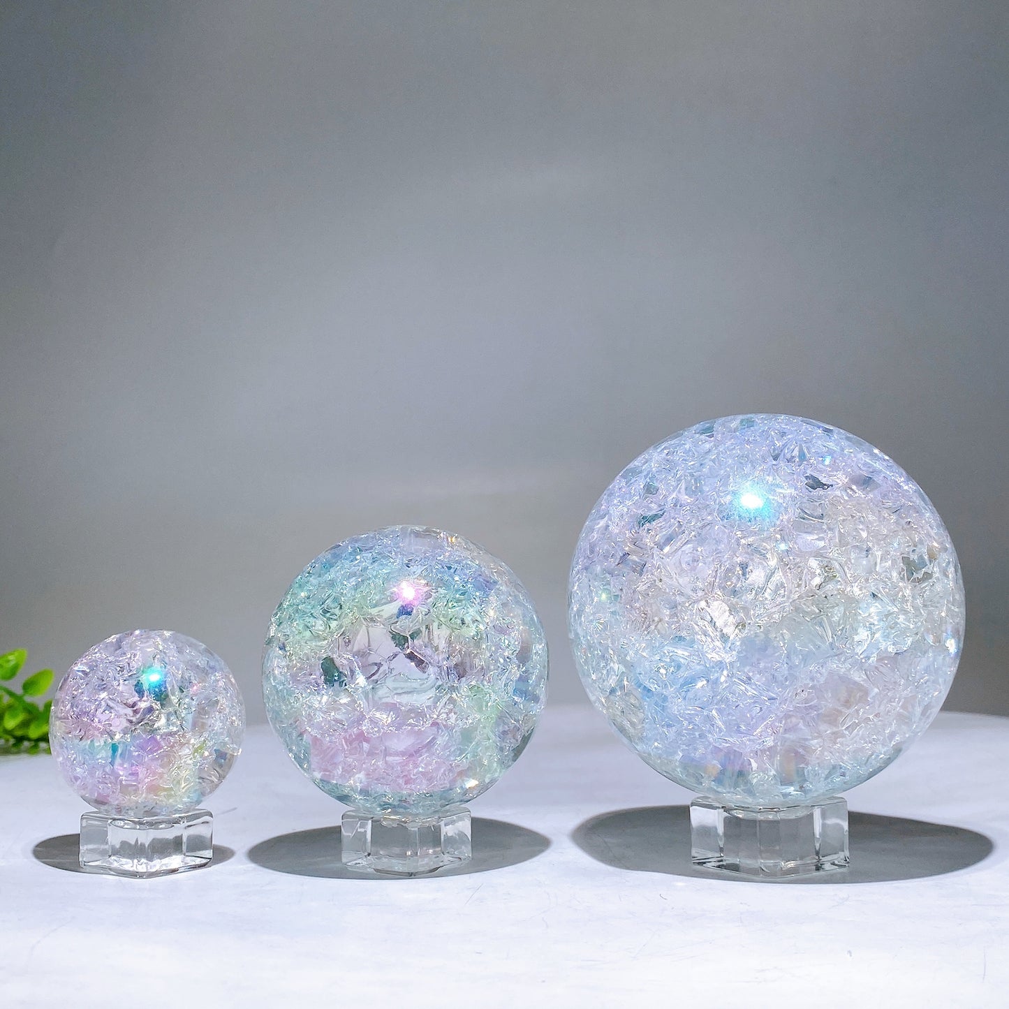 4cm 6cm 8cm Aura Crack Glass Sphere Wholesale