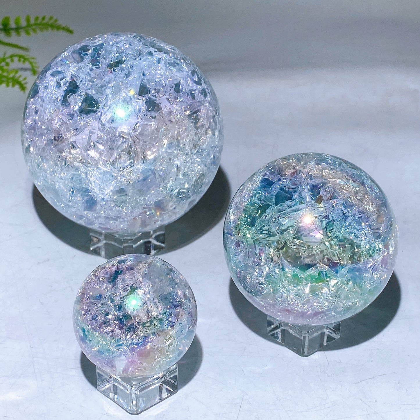 4cm 6cm 8cm Aura Crack Glass Sphere Wholesale