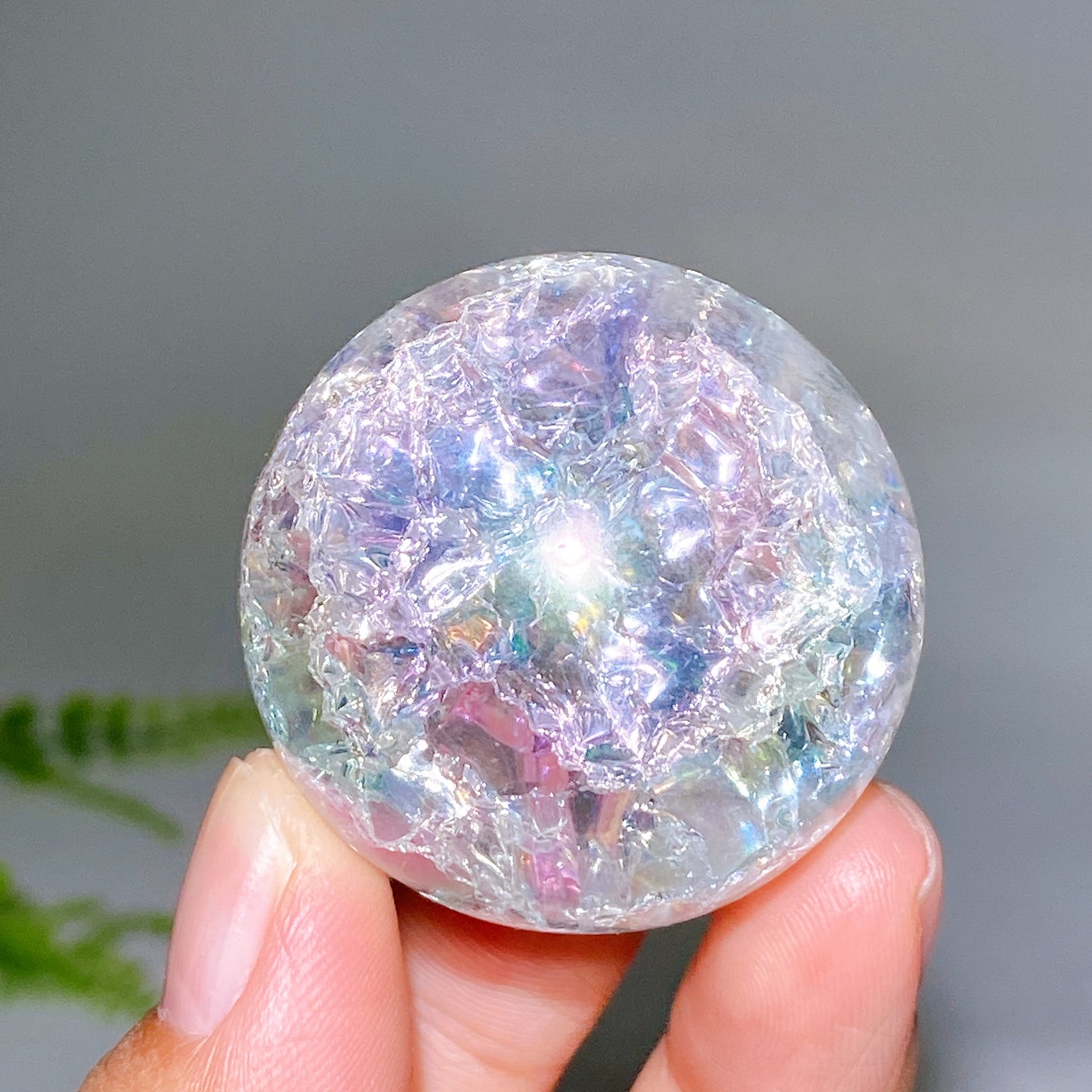 4cm 6cm 8cm Aura Crack Glass Sphere Wholesale