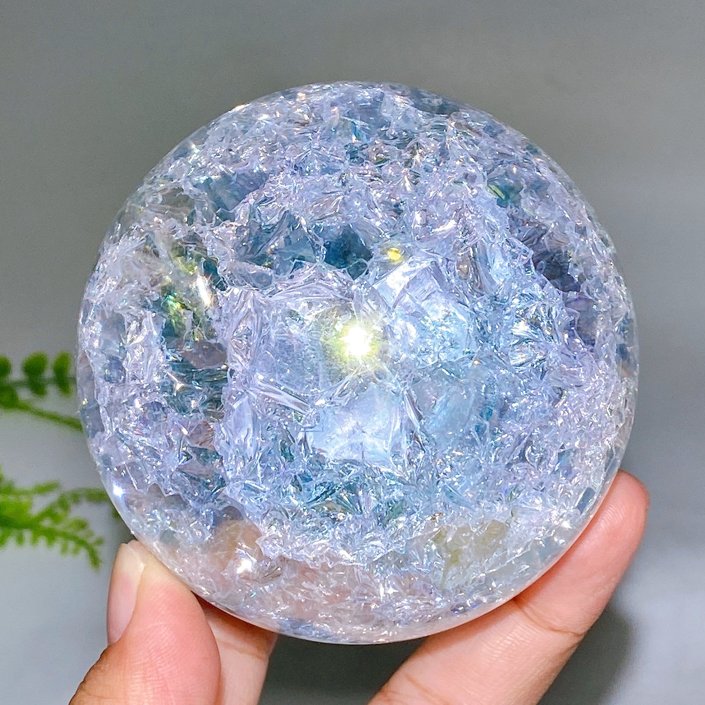 4cm 6cm 8cm Aura Crack Glass Sphere Wholesale