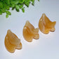 1.9" Orange Calcite Banana Fruit Carvings Crystal Healing Bulk Wholesale