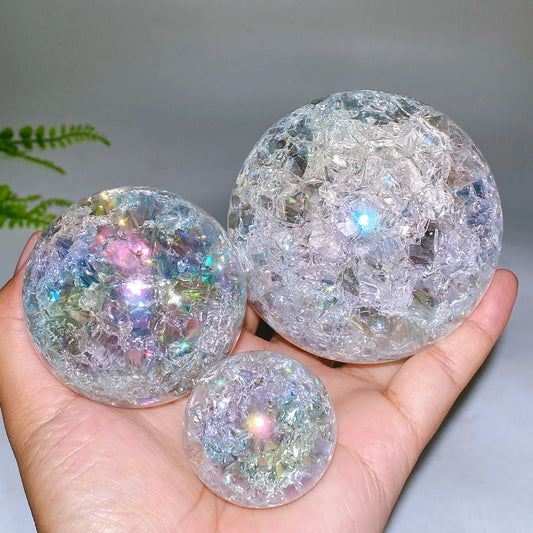 4cm 6cm 8cm Aura Crack Glass Sphere Wholesale