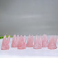 1.3" Natural Rose Quartz Tooth Carving Wholesale