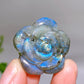 1.2" Natural Labradorite Flower Carving Wholesale