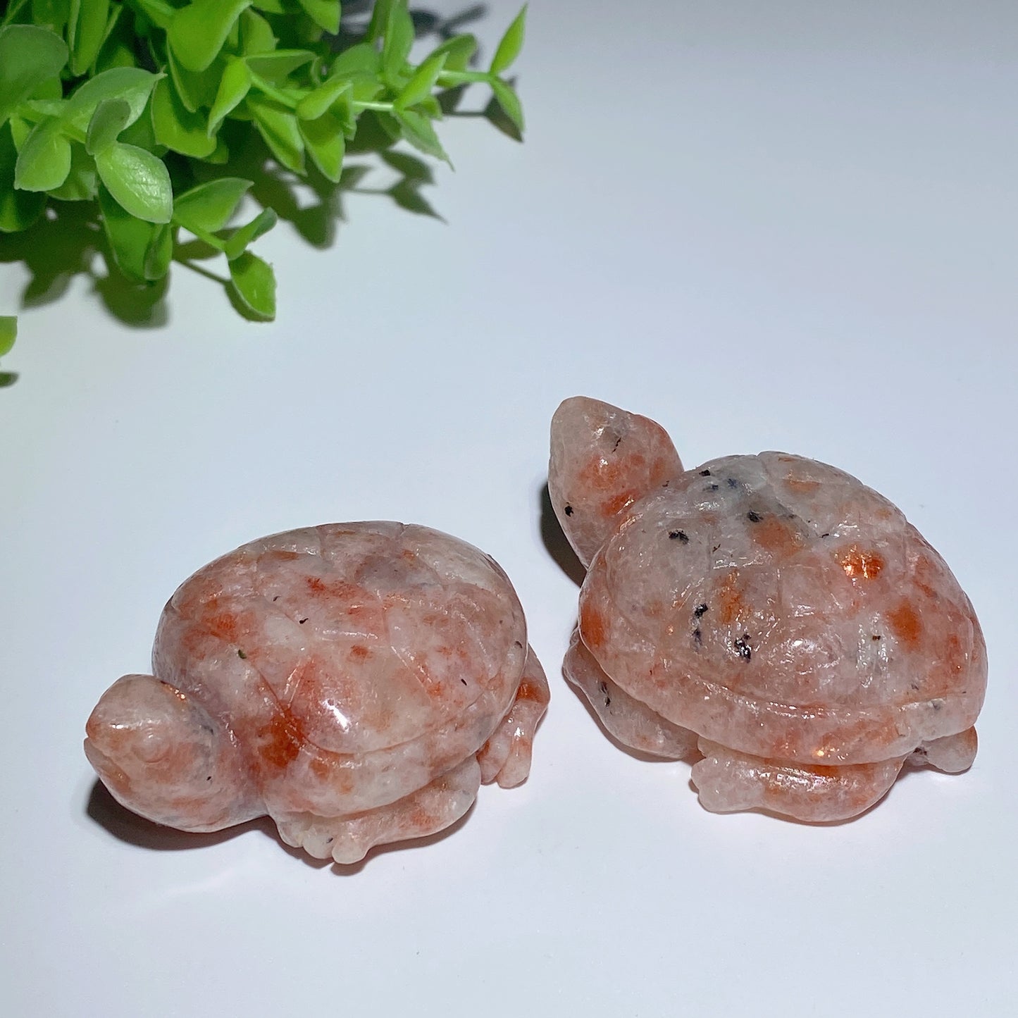 2.3"-2.5" Golden Strawberry Quartz Turtle Carvings Bulk Wholesale