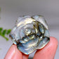 1.2" Natural Labradorite Flower Carving Wholesale