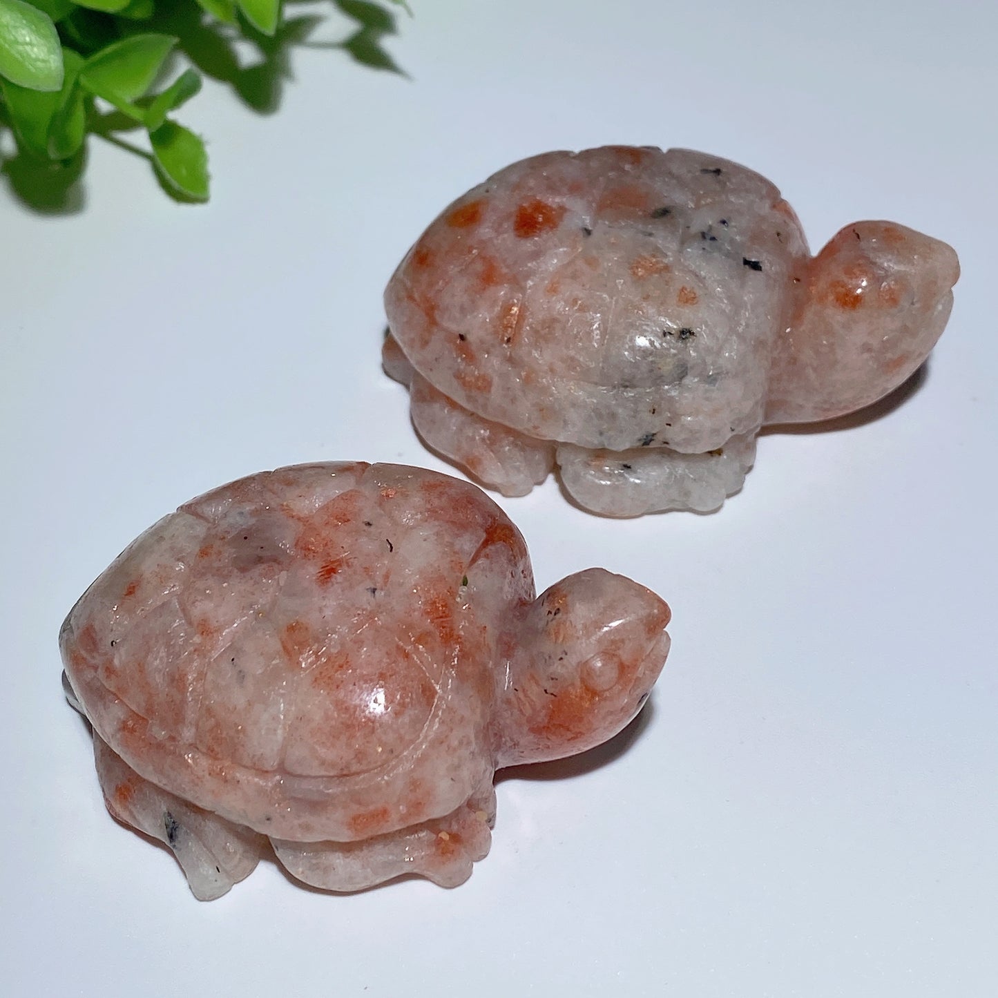 2.3"-2.5" Golden Strawberry Quartz Turtle Carvings Bulk Wholesale