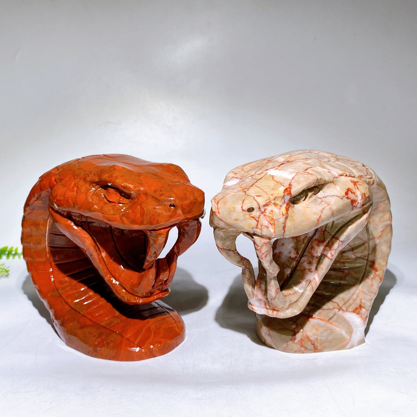 19cm Large Crystal Snake Head Carving Wholesale