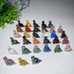 1.3" Mixed Crystal Dinosaur Carvings Bulk Wholesale